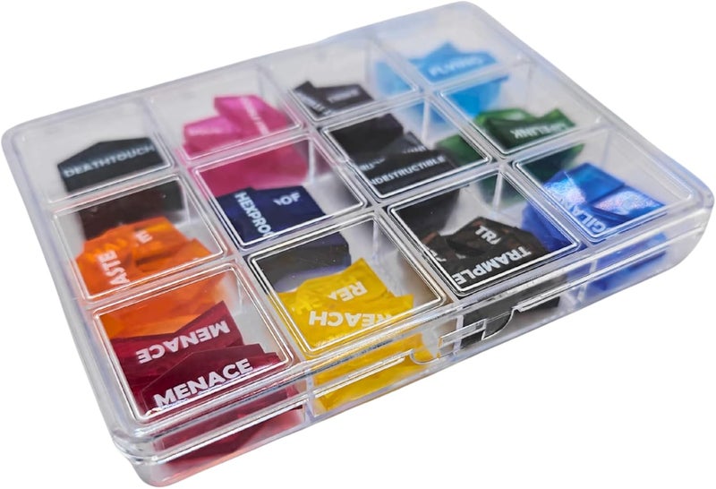 Futhark 72 Color Coded MTG Keyword Counters for Magic The Gathering TCG Card Game Accessories Tokens - Extended Edition with 72 Pieces and Organizer Case - Image 4